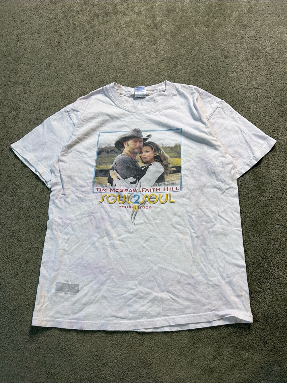 Vintage Tim McGraw Shirt Medium Faith Hill Soul 2 soul tour country music